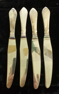 1X GEORG JENSEN STERLING HH CONTINENTAL PATTERN SHORT HANDLE DINNER KNIFE=8 7/8" - Image 1 of 4