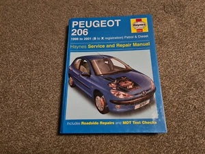 Peugeot 206 Haynes Manual 1998 to 2001 (S to X reg) Petrol & Diesel - Picture 1 of 6