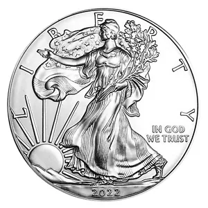 2022 1Oz Collectible American Fine Silver Eagle Liberty Souvenirmünze Neu - Bild 1 von 8