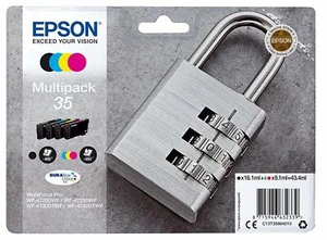 Epson 35 4 Ink C13T35864010 CMYK for Epson WorkForce Pro WF-4720DWF WF-4730 4740 - Picture 1 of 1