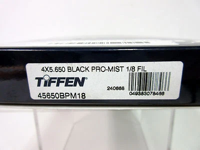New Tiffen 4x5.65" Black Promist 1/8 Filter Same Day Shipping - MFR #45650BPM18 - Image 1 of 4