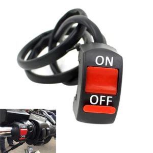 Universal 12V Motorrad Lenker Unfallgefahr Lichtschalter Ein / Aus ButR_YH - Picture 1 of 6