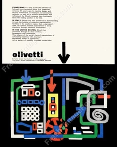 Olivetti typewriter modern 1960s graphic design NEW POSTER 20 x 24 - Picture 1 of 1