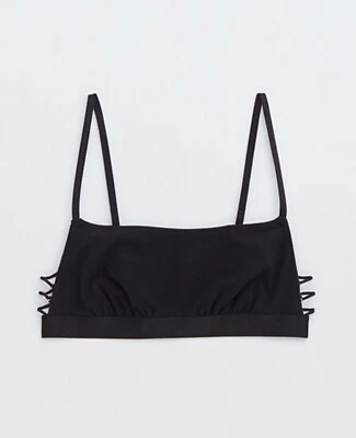 Aerie Womens Black Bandeau Bralette w/ Adjustable Straps Size Small - Image 1 of 3