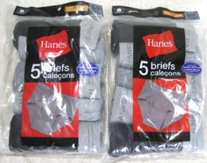 2 NEW  5 PACK HANES BOYS BRIEFS UNDERWARE S 38-56LBS 21 23 WAIST 12.99 RETAIL EA - Picture 1 of 3