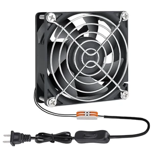 Muffin Fan 110V 120V 220V 3 Inch Fan with AC Plug Electronic Cooling Fan 80Mm X - Picture 1 of 12