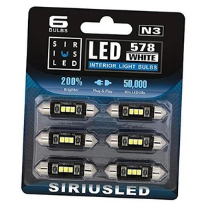 SIRIUSLED N3 578 LED Leuchtmittel reinweiß superhell LED Festoon 300 Lumen 3030  - Bild 1 von 7