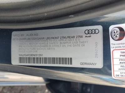Used Air Cleaner Assembly fits: 2014 Audi A6 3.0 Grade A Foto 1 de 4