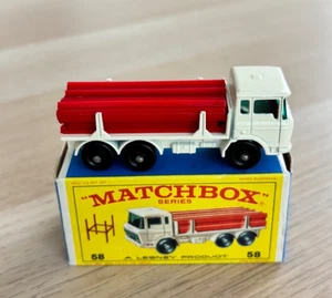 Vintage Matchbox Lesney #58 DAF Girder Truck w girders w Original Box - Picture 1 of 11