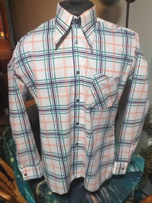 1970s vintage coloured shirt men's size large - Image 1 of 4