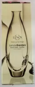 American By Design Lenox Garden Bud Vase Bottle 7.5 in Box Non-Lead Crystal - Picture 1 of 8