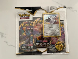 Pokemon Spada e Scudo Scontro Ribelle Confezione da 3 Blister Booster - Promo Duraludon - Foto 1 di 3