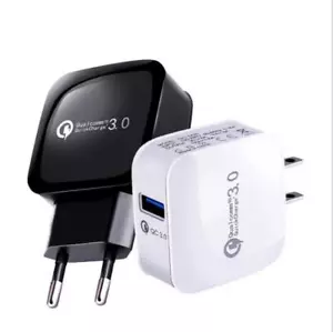Adattatore caricatore rapido AC ricarica rapida 3.0 USB 5V 3A telefono cellulare parete casa viaggio - Foto 1 di 8
