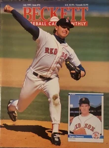 July 1991 Beckett Baseball Card Monthly ROGER CLEMENS WILL CLARK B.ROBINSON - Picture 1 of 2