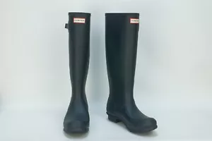 NWoB Hunter Original Wellington Rain Boots Matt Blue Size UK 7 US 9 EU 40-41 - Picture 1 of 7