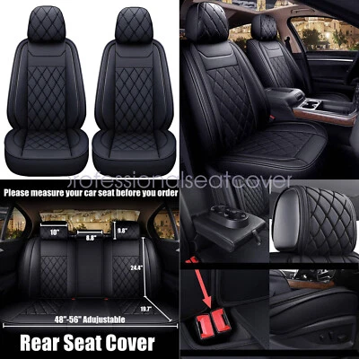 Juego completo de funda de asiento de coche de cuero para Toyota RAV4 5 asientos protector trasero delantero Foto 1 de 4
