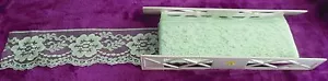 Vintage Wide Light Green Lace By The Yard 3.5" Wide - Picture 1 of 2