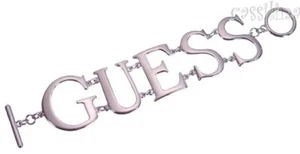 Guess Silber Herz Kristall Logo Valentinstag Geschenk Schmuck - Bild 1 von 1