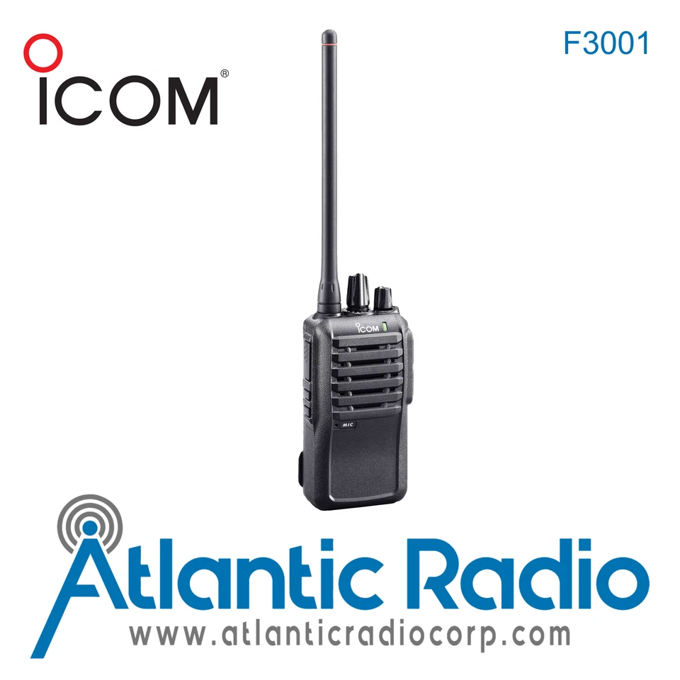 Icom F3001 Analog VHF Portable Two-Way Radio | VHF (136-174MHz) - Image 1 of 1