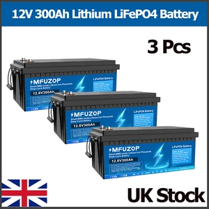12V 11.5kWh 36V 300Ah Lithium Iron Phosphate Battery LiFePO4 Deep Cycle Solar RV - Picture 1 of 11