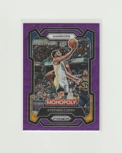 2023 Panini Prizm Monopoly Stephen Curry #28 Purple Wave Prizm Warriors - Picture 1 of 2