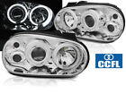 Paire de projecteurs pour VW GOLF 4 97-03 jantes halo CCFL chrome CA LPVWN7