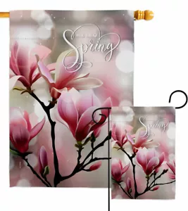 Spring Blooming Garden Flag Floral Decorative Small Gift Yard House Banner - Picture 1 of 17