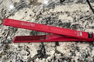 Bella Pro Flat Iron Hair Pink Working Hair Straightener, Foreign Prong 🔥 - Picture 1 of 7