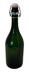 750 ML Green Wine Bottle Porcelain Swing Top Lid - Picture 1 of 5