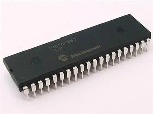 Microcontrolador PIC16F887-I/P 8 bits PIC 20 MHz 256 B 8192 x 14 W Flash, 368B RAM - Imagen 1 de 1