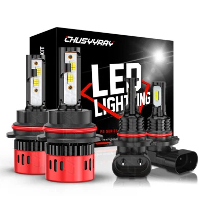 For Dodge Neon 2001-2002 Combo LED Headlight High/Low Beam Fog Light Bulbs Kits - Image 1 of 4