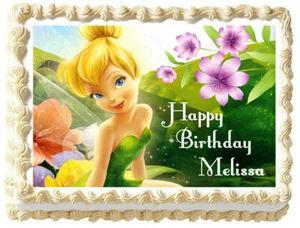 TINKERBELL Party Edible Cake topper image - Picture 1 of 10