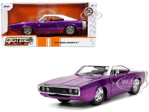 1970 DODGE CHARGER R/T PURPLE 1/24 DIECAST MODEL CAR BY JADA 33054 - Picture 1 of 7