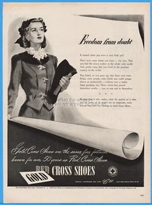 1944 United States Shoe Corp Cincinnati OH Red Cross 1940's Women's Fashion Ad - Picture 1 of 2