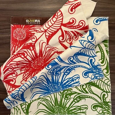 Environmentally Friendly Sample Fabric Oliveira Textiles Organic Cotton 18"x18" - Image 1 of 4