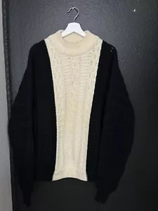 Vintage Gino Paoli Kabelstrickpullover klassischer Pullover Wolle schwer Made in Italy - Bild 1 von 10