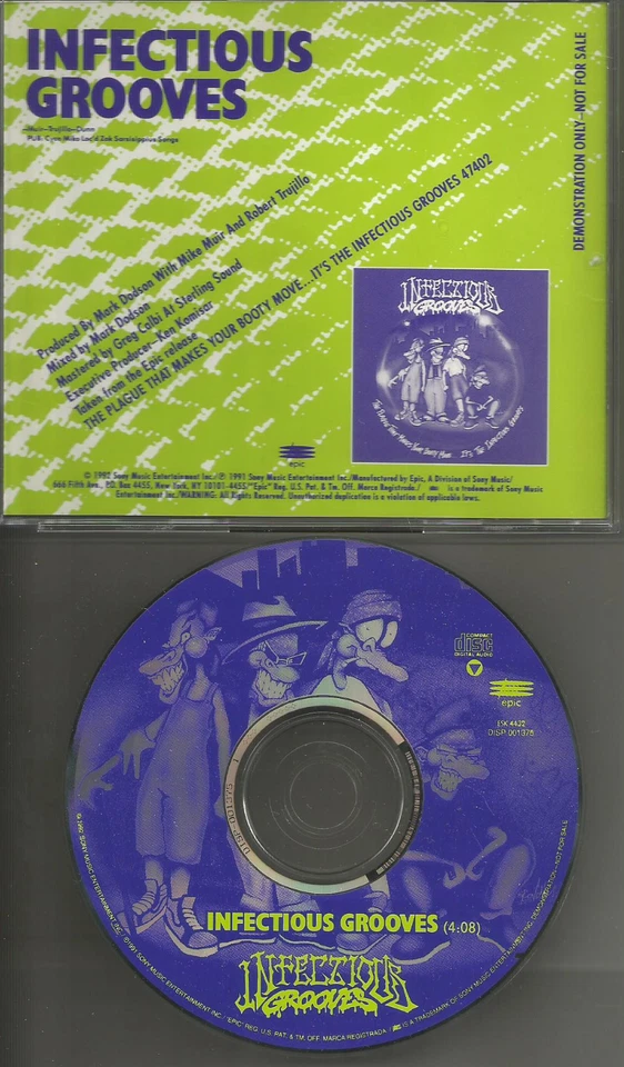 Suicidal tendencies INFECTIOUS GROOVES 1992 1trk PROMO Radio DJ CD single USA - Image 1 of 1