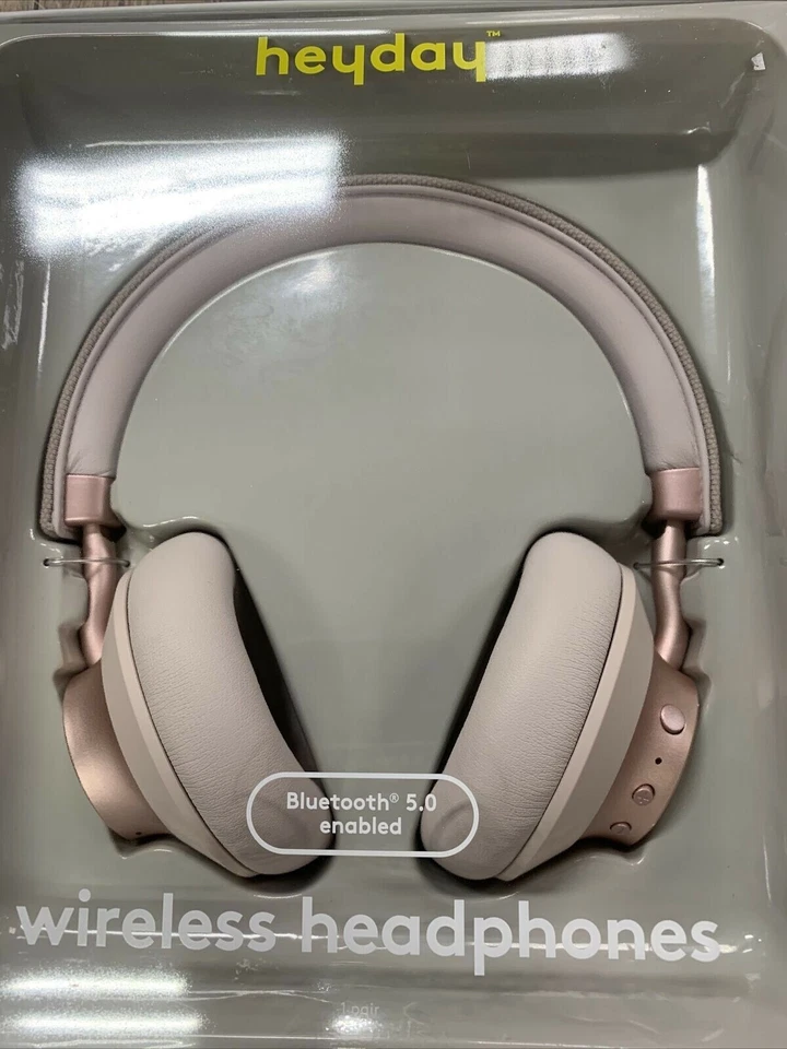  Heyday Wireless Bluetooth 5.0 On-Ear Headphones (Ballet Pink)  - Image 1 of 1