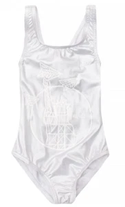 Kenzo Girls Silver Danila One Piece Swimsuit Size 8 L26759 - Picture 1 of 2