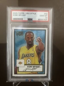 2005-06 Topps 1952 Style Kobe Bryant #50 GRADED PSA 10 Gem Mint LOW POP CARD SP - Picture 1 of 3