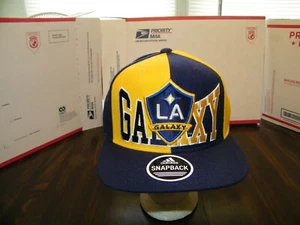 L.A. GALAXY ADIDAS EMBROIDERED HAT CAP, OFFICIAL MLS, SNAPBACK, NWT - Picture 1 of 8