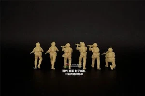 Unpainted 1/72 Modern US Special Forces 6 men group model - Picture 1 of 3