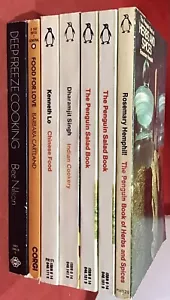 Mixed Lot Cooking Penguin Classics Retro Vintage Books Bulk Lot x 7 (Lot 1021) - Foto 1 di 4