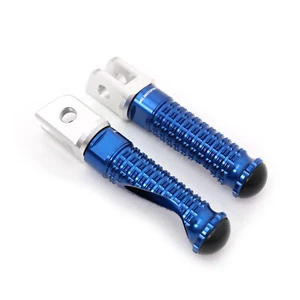 Blue CNC MPRO Front Foot Pegs For Yamaha MT-03 16 17 18 19 20 21 22 - Picture 1 of 7