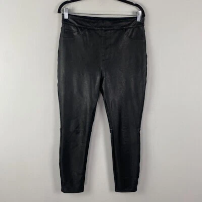 Spanx Leather Like Faux Leather Ankle Skinny Pant Large Petite 20475Q - Image 1 of 4