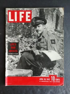 Life Magazine April 30, 1945 Life's War Artists in Color - Harry S. Truman 924 - Imagen 1 de 2