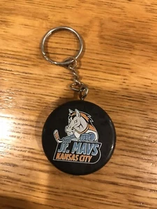 Kansas City JR MAVS Retro KC Hockey Puck KEY CHAIN - Picture 1 of 4