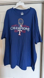 Men's Texas Rangers Fanatics Branded 2023 World Series Champions T-shirt 5X New - Picture 1 of 3