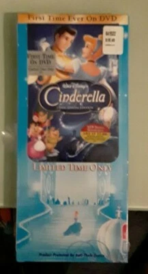 disney CINDERELLA 2 disc special edition platinum DVD NEW long box corner dings Foto 1 de 3