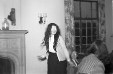 Vintage Medium Format Negative 1940's weird Woman Crazy Wig hairstyle